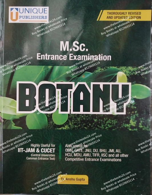 M. Sc. Botany Entrance Exam By UNIQUE Publication