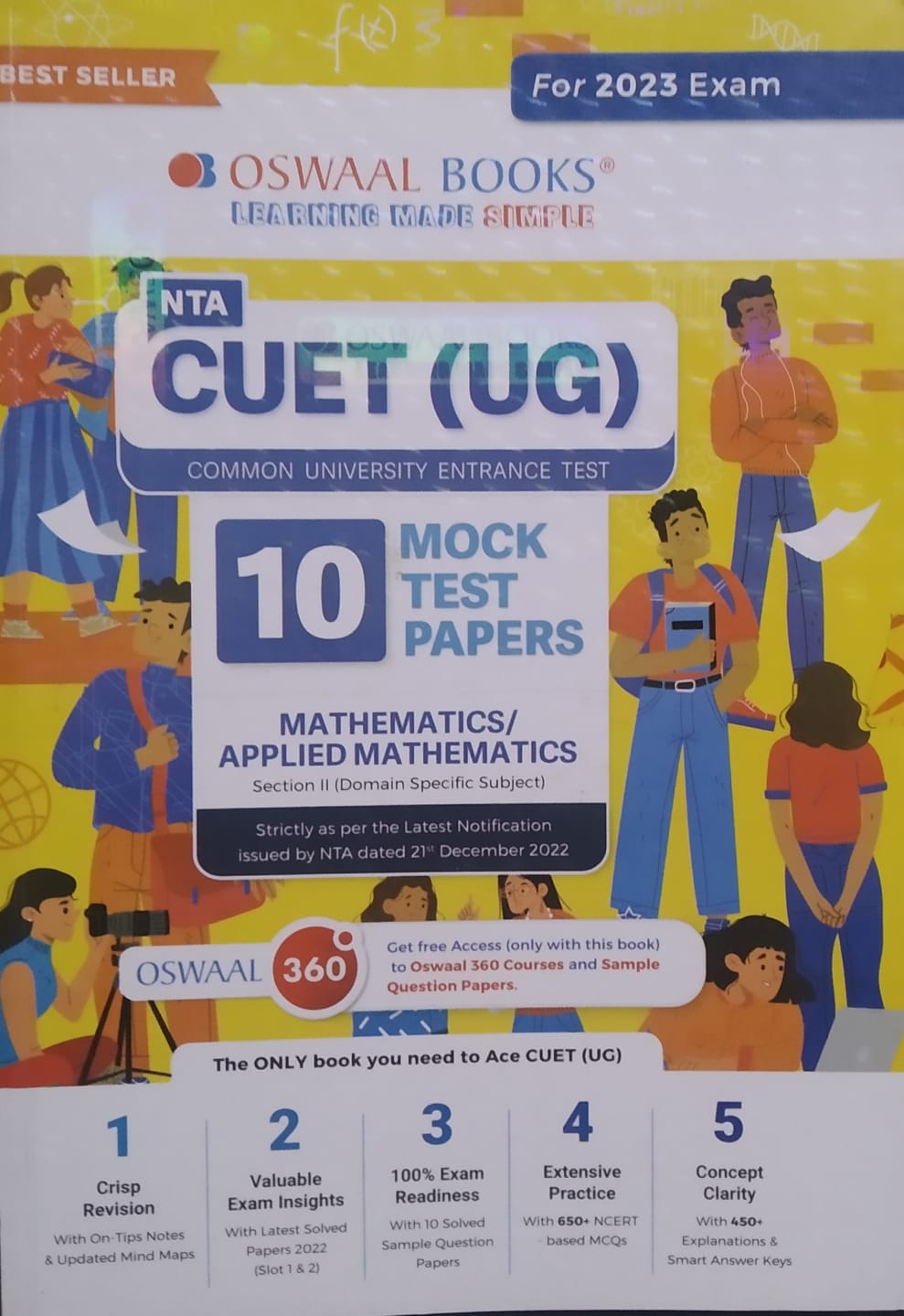 OSWAAL NTA CUET (UG) 10 Mock Test Papers Mathematics/ Applied Mathematics