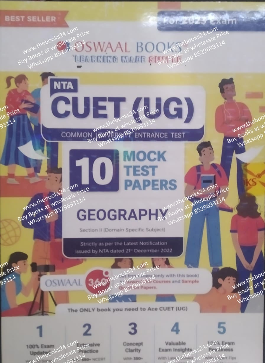 OSWAAL NTA CUET (UG) 10 Mock Test Papers Geography
