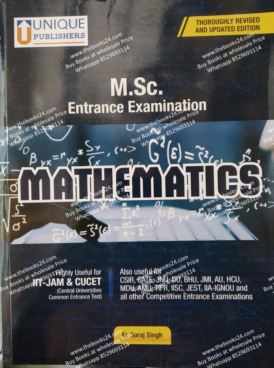 M. Sc. Mathematics Entrance Exam By UNIQUE Publication