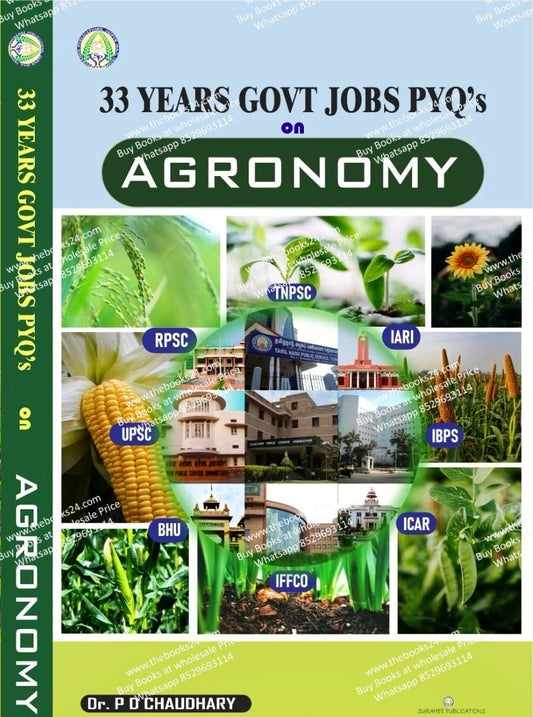 33 Years Govt Jobs PYQ's Agronomy (in English)