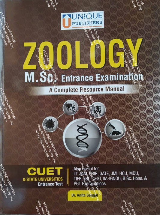 M. Sc. Zoology Entrance Exam By UNIQUE Publication