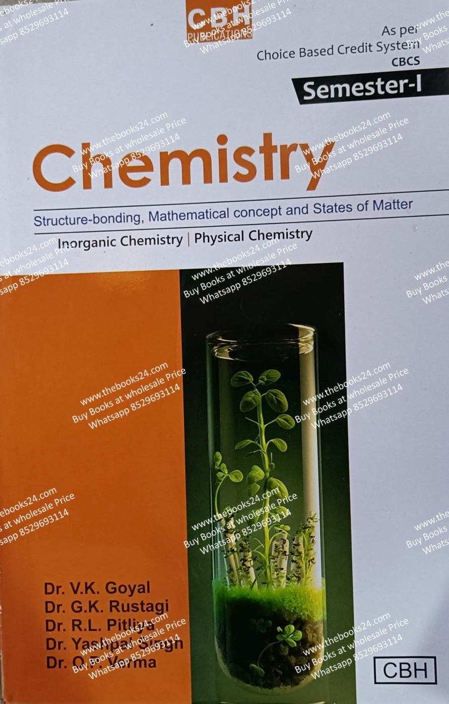 Cbh bsc 1st Semester Chemistry (Inorganic Chemistry/Physical Chemistry) Texbook