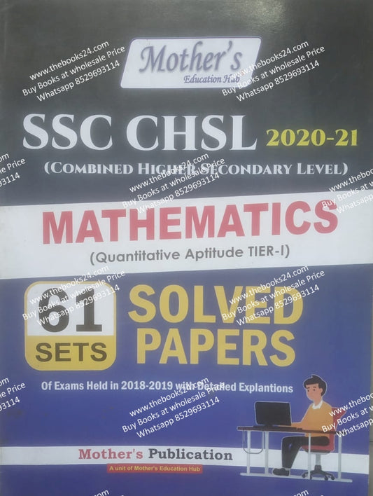 Mothers SSC CHSL 2020-21 Mathematics 61 Sets Solved Papers